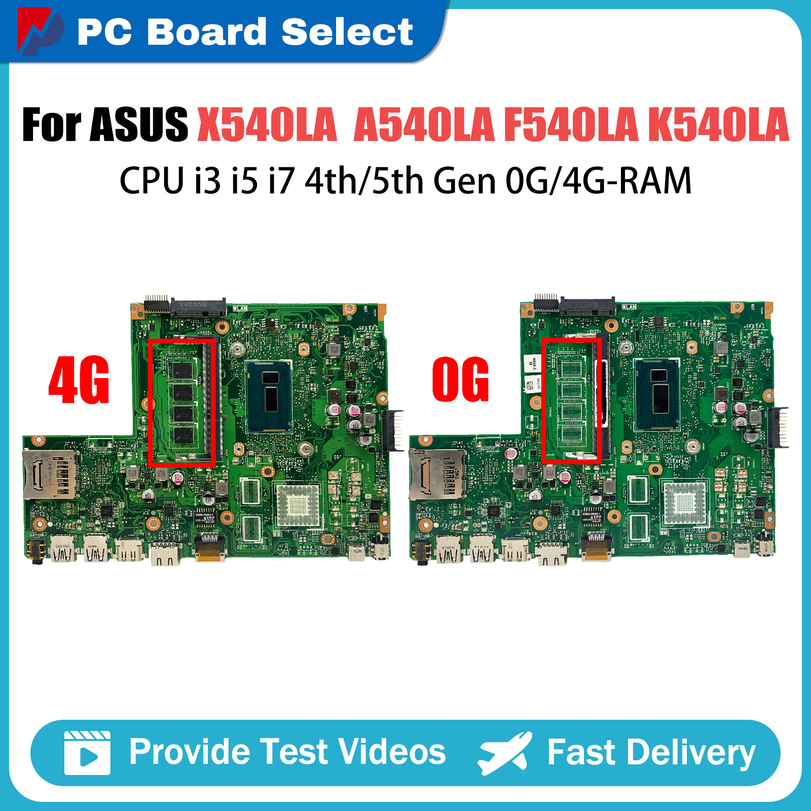 Pc Gaming I5 - For ASUS Laptop Motherboard X540LJ R540LA
