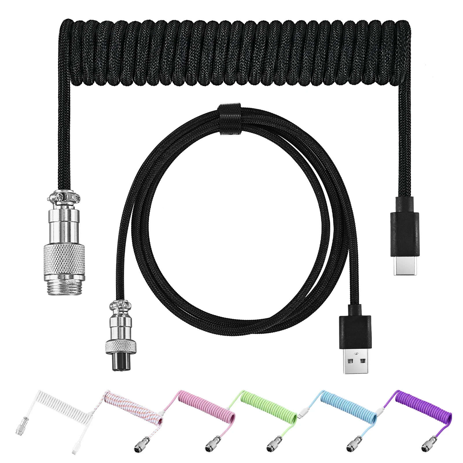 Pc Gaming Desktop - New Type C Coiled Cable USB