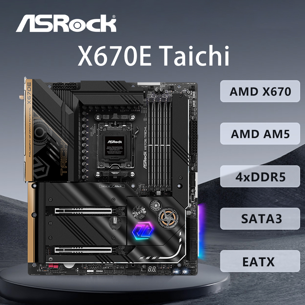 Pc Gaming Cpu - ASRock X670E Taichi Motherboard AMD X670