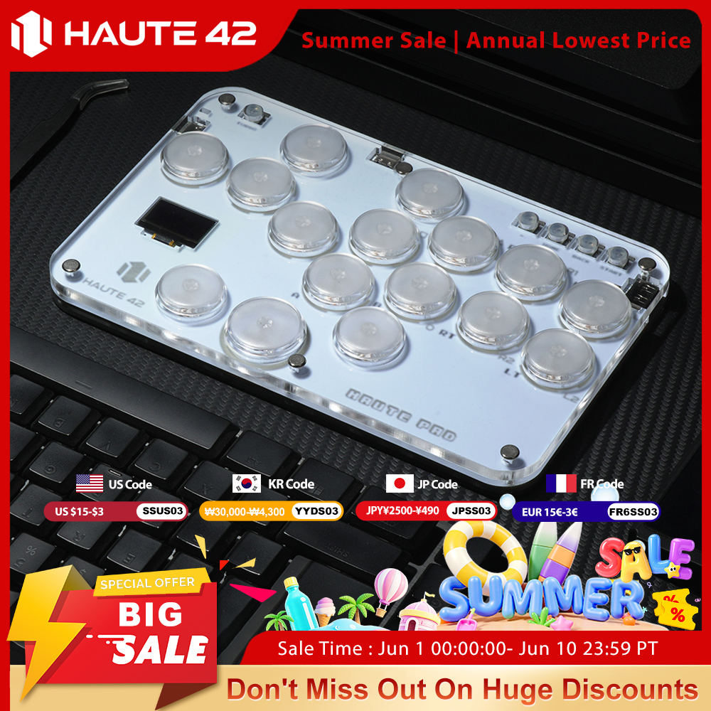 Pc Gaming Mini - Haute42 Arcade Joystick Hitbox Leverless Controller
