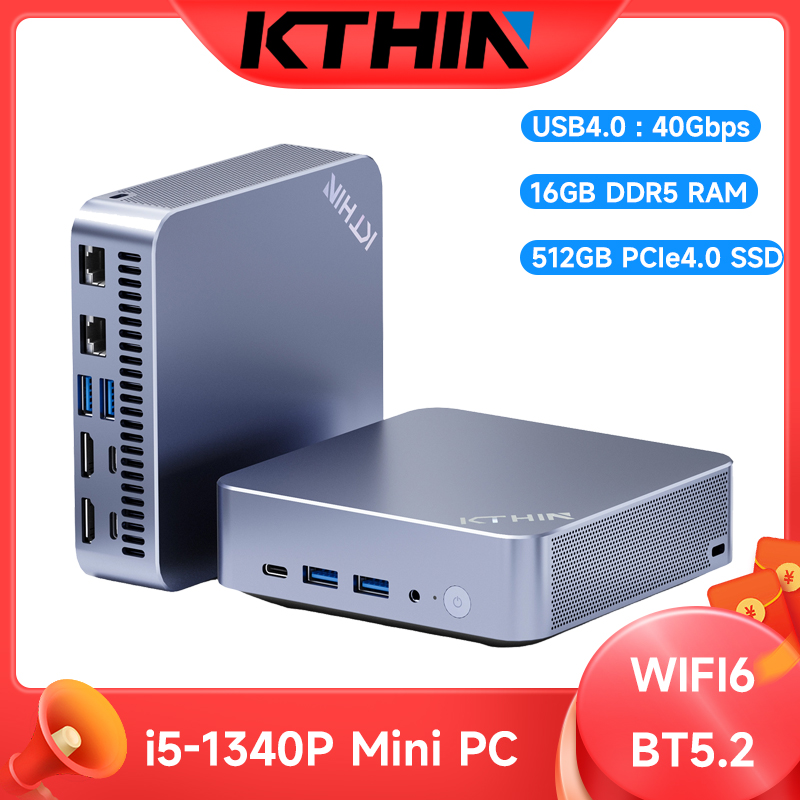 Pc Gaming I5 - Mini PC Computer i5-1340P WIFI6 BT5.2