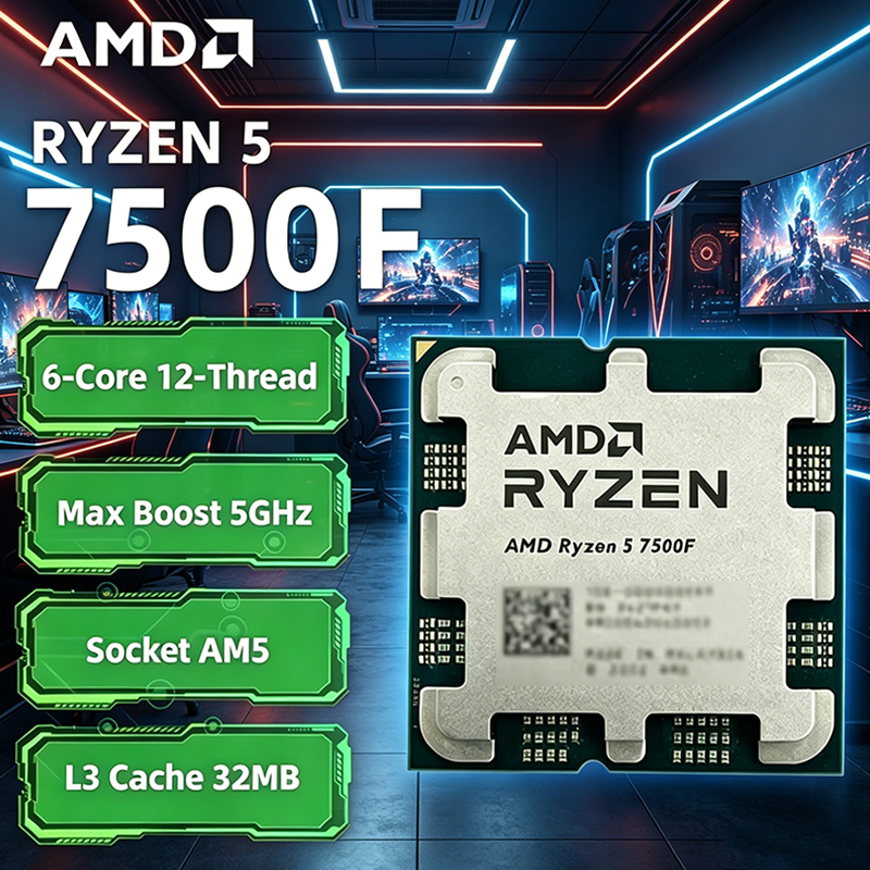 AMD Ryzen 5 7500F 3.7GHz 6-Cor - Pc Gaming Cpu recension och pris