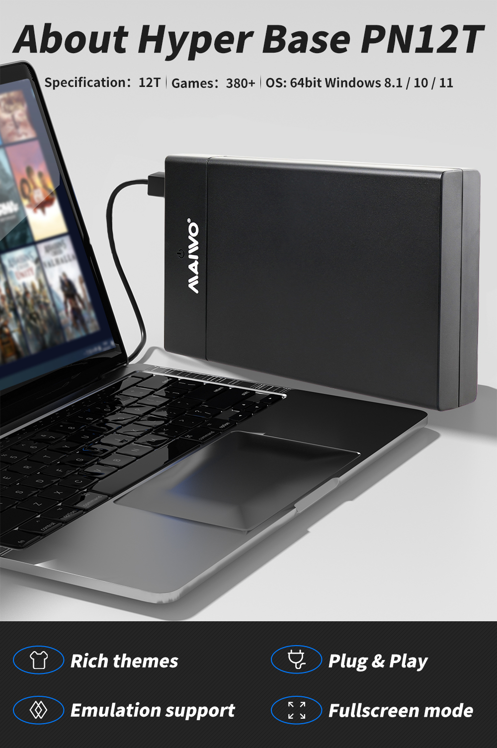 Playnite System Portable 12TB  - Pc Gaming Aaa recension och pris