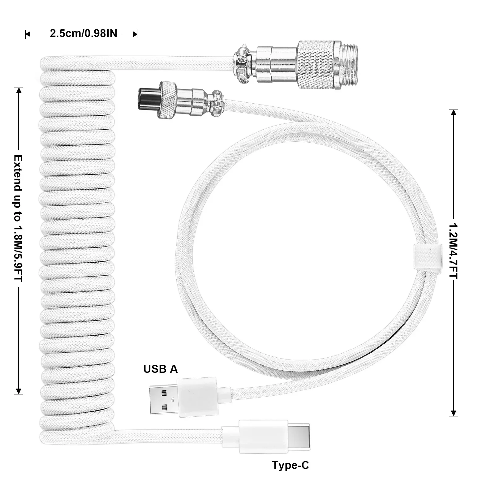 New Type C Coiled Cable USB Av - Pc Gaming Desktop recension och pris