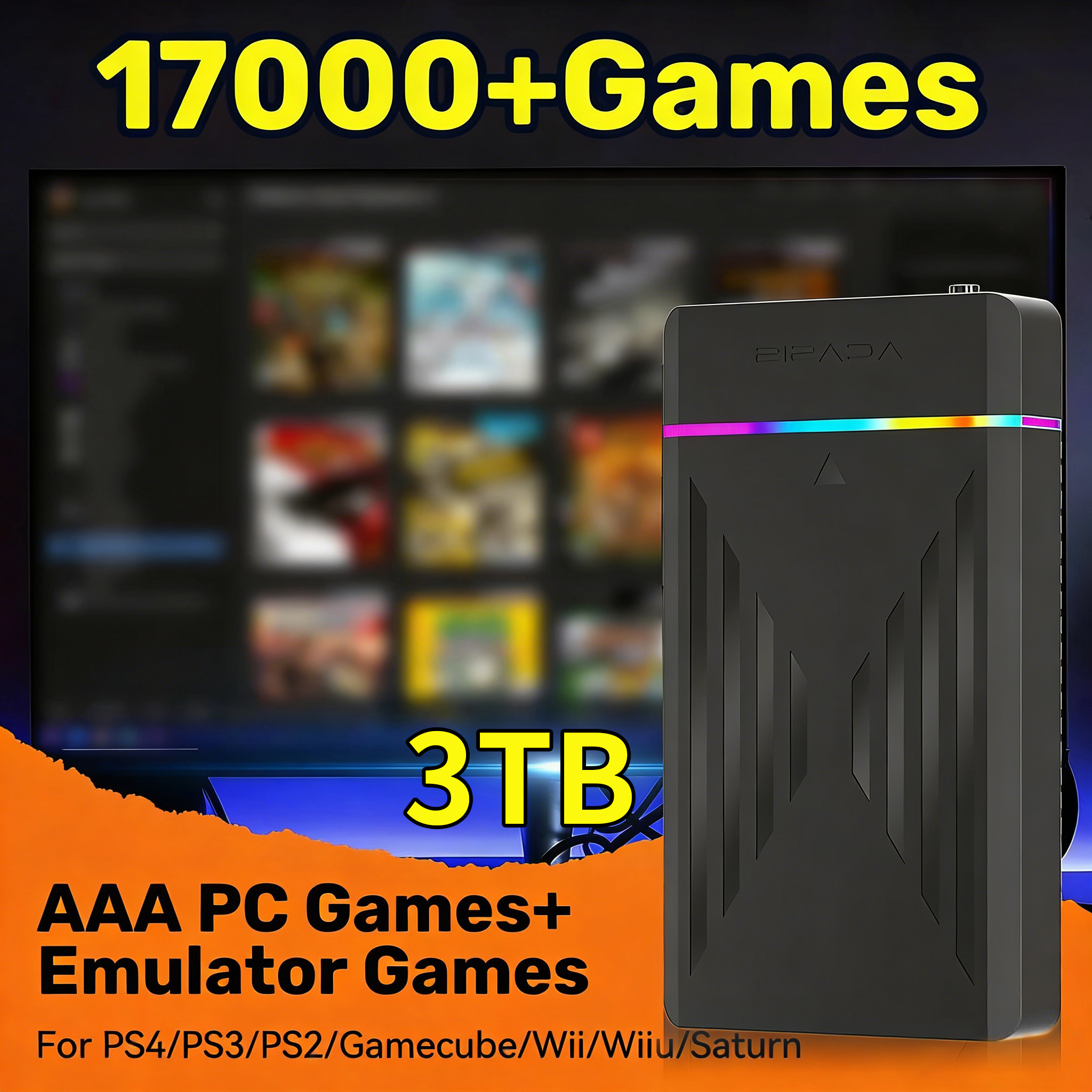 Portable 3TB Gaming HDD Video  - Pc Gaming Aaa recension och pris