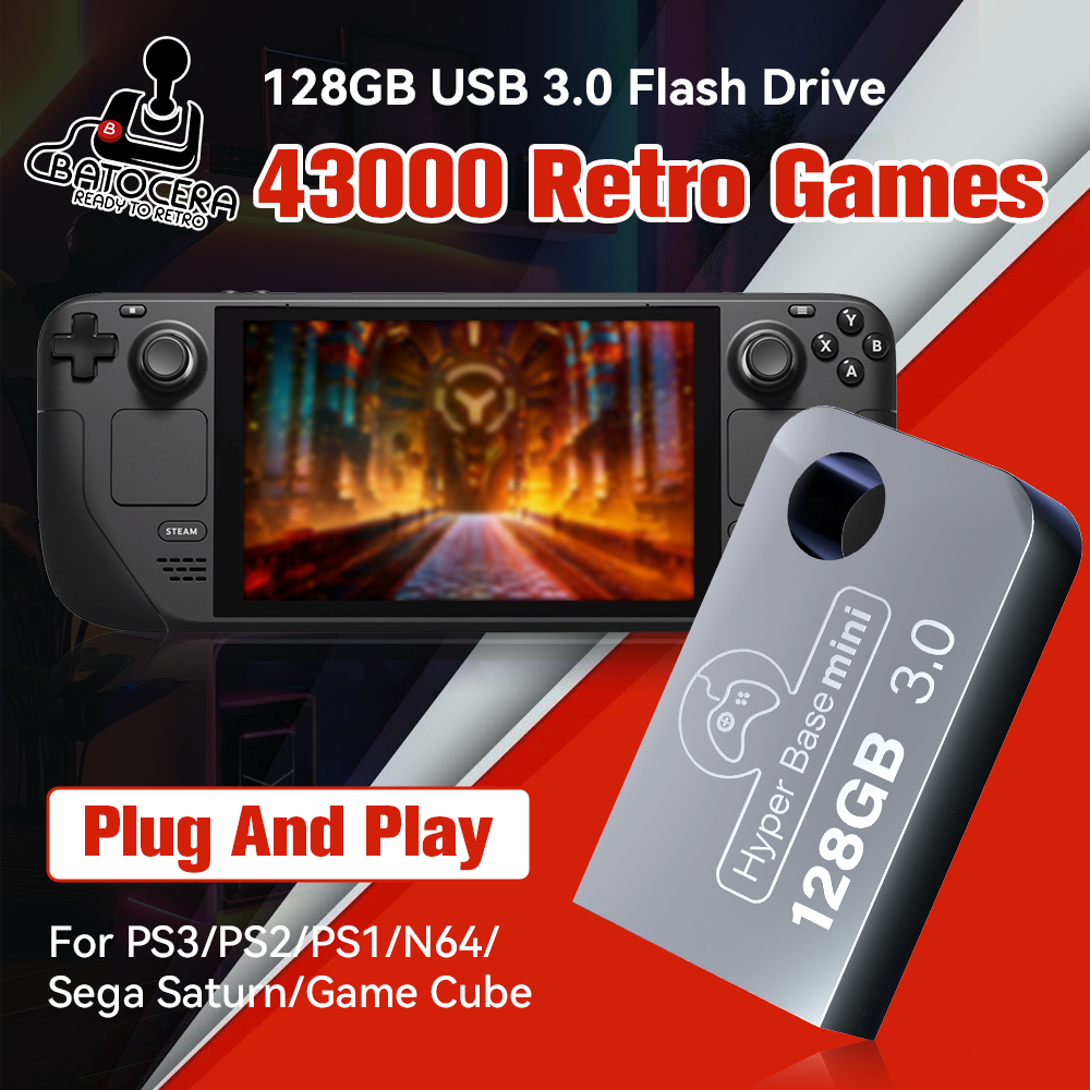 Batocera 128G Gaming Stick Wit - Pc Gaming Mini recension och pris