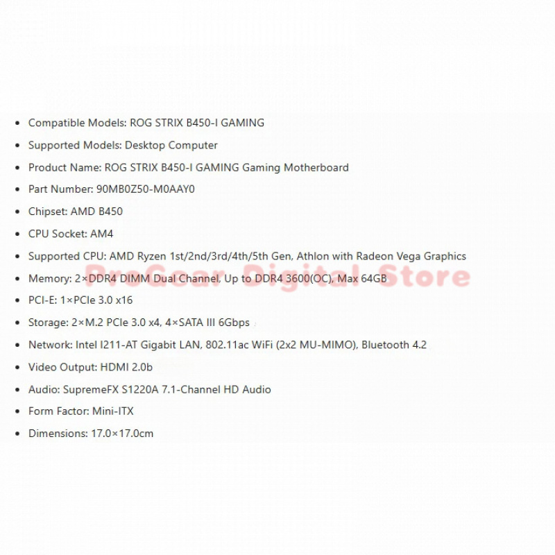for Asus ROG STRIX B450-I GAMI - Pc Gaming Intel Core I5 recension och pris