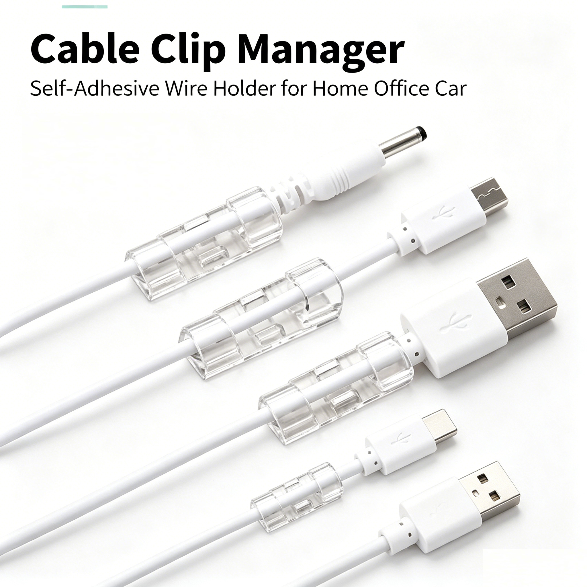 Cable Organizer Clips Cable Ma - Cable Management Sleeve recension och pris
