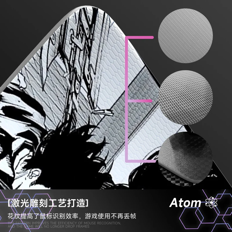 ATOM Glass Mouse Pad Manga Her - Pc Gaming Upgrades recension och pris
