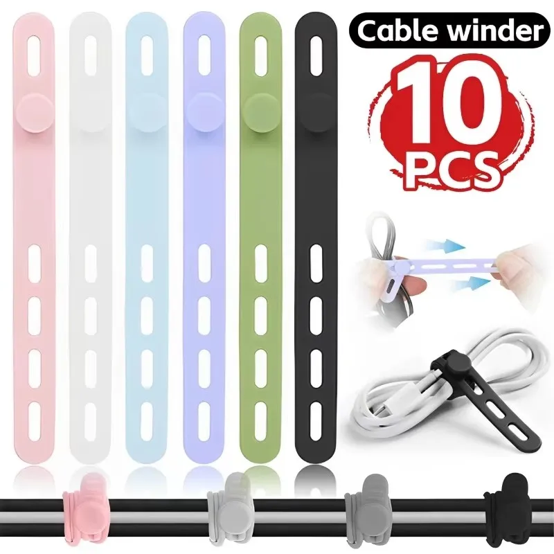 Silicone Cable Ties Assorted C - Cable Management Sleeve recension och pris