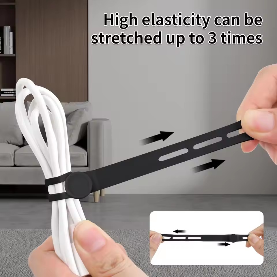 Silicone Cable Ties Assorted C - Cable Management Sleeve recension och pris