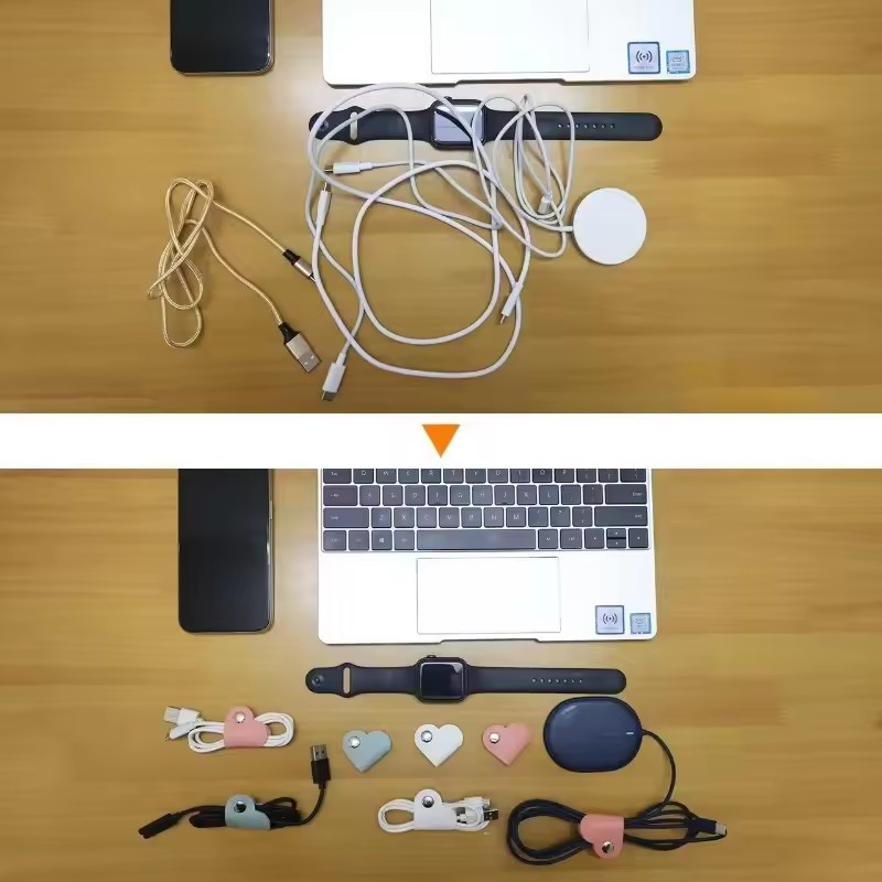 Mini Heart Shape Cable Organiz - Cable Management Sleeve recension och pris