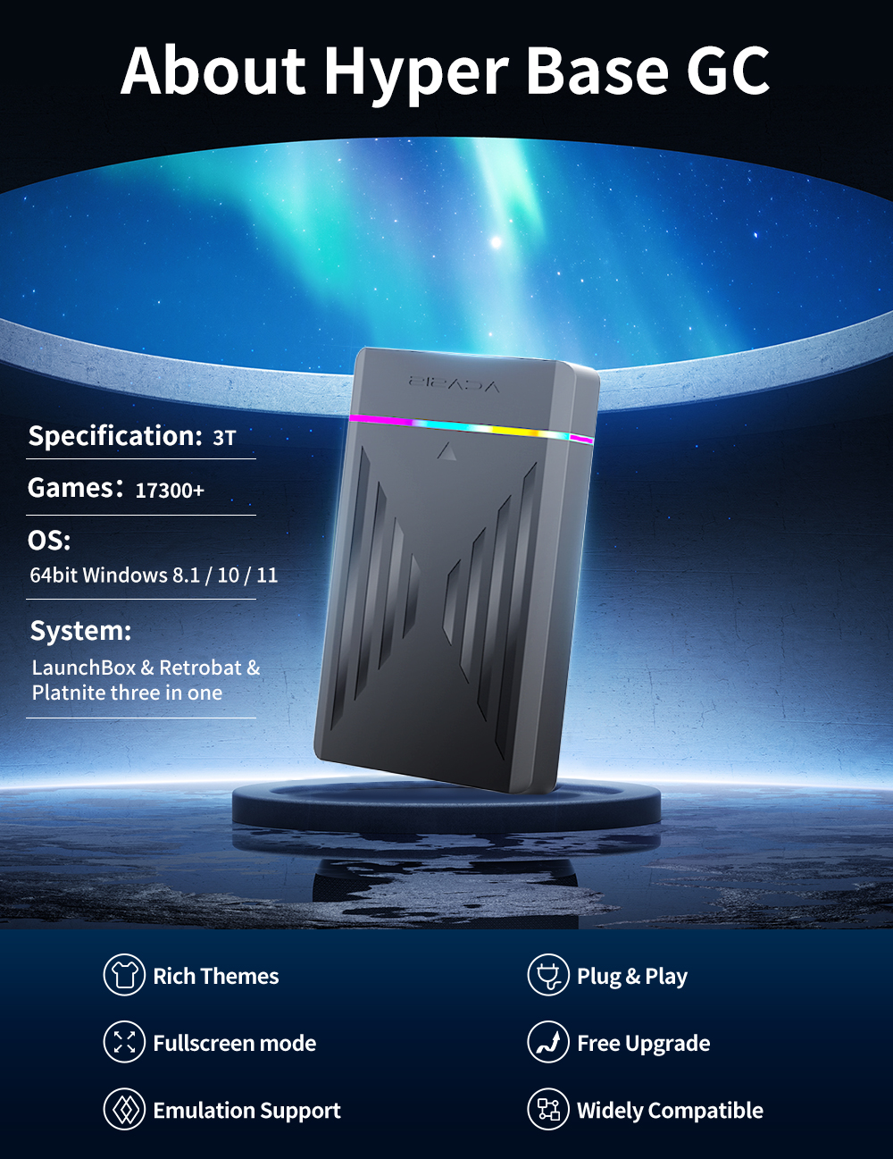 JMachen 3 System in 1 Gaming H - Pc Gaming Aaa recension och pris