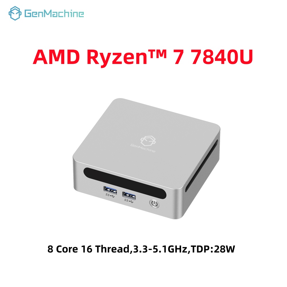 GenMachine Mini PC USB4 2.5G L - Pc Gaming Ryzen 7 recension och pris