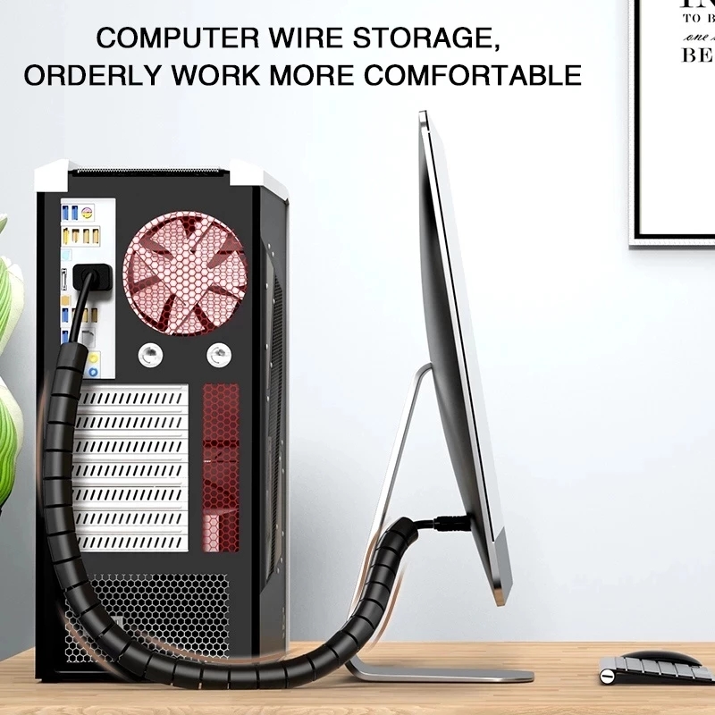 2M/1M Flexible Spiral Cable Wi - Cable Management Sleeve recension och pris