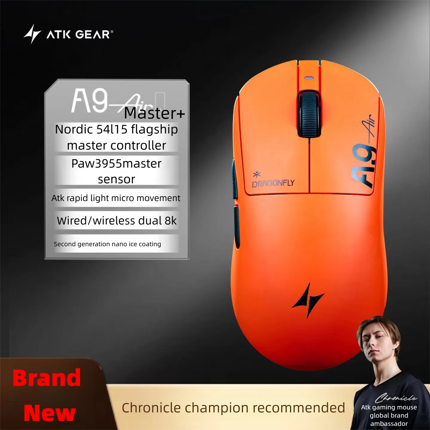 ATK A9 Air Ultimate Plus Gamin - Fps Gaming Mouse recension och pris