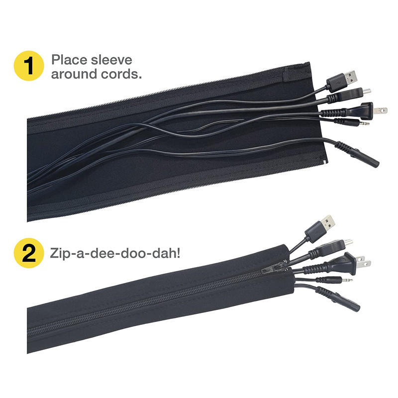 1/2/4 PCS Flexible Cable Manag - Cable Management Sleeve recension och pris