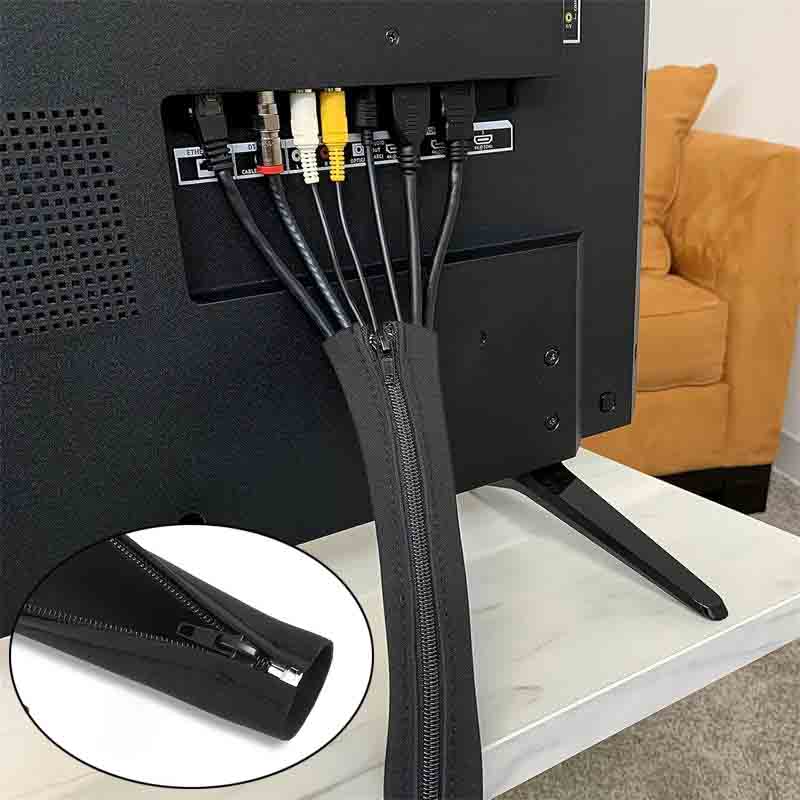 1/2/4 PCS Flexible Cable Manag - Cable Management Sleeve recension och pris