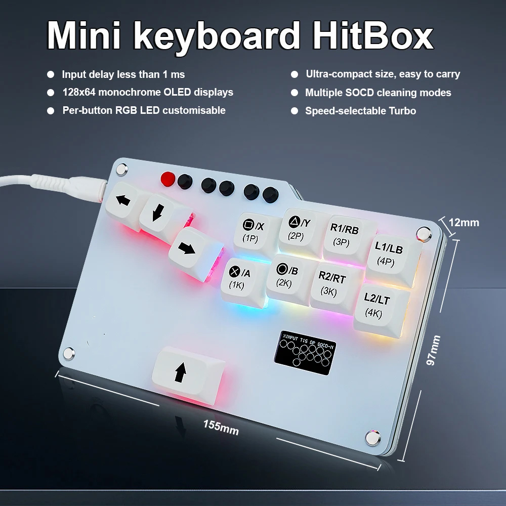 Hitbox Mini GP2040 CE Fightsti - Pc Gaming Mini recension och pris