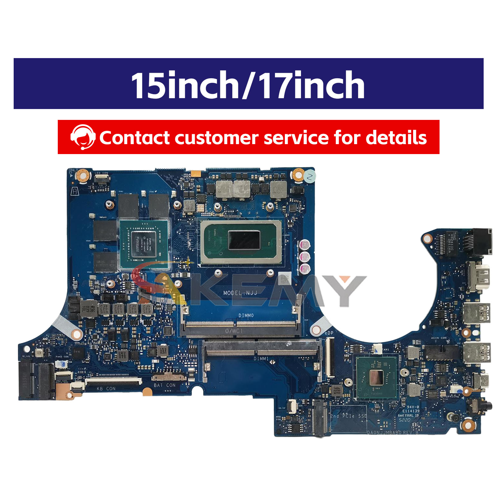 DA0NJJMBAG0 Laptop Motherboard - Pc Gaming I5 recension och pris