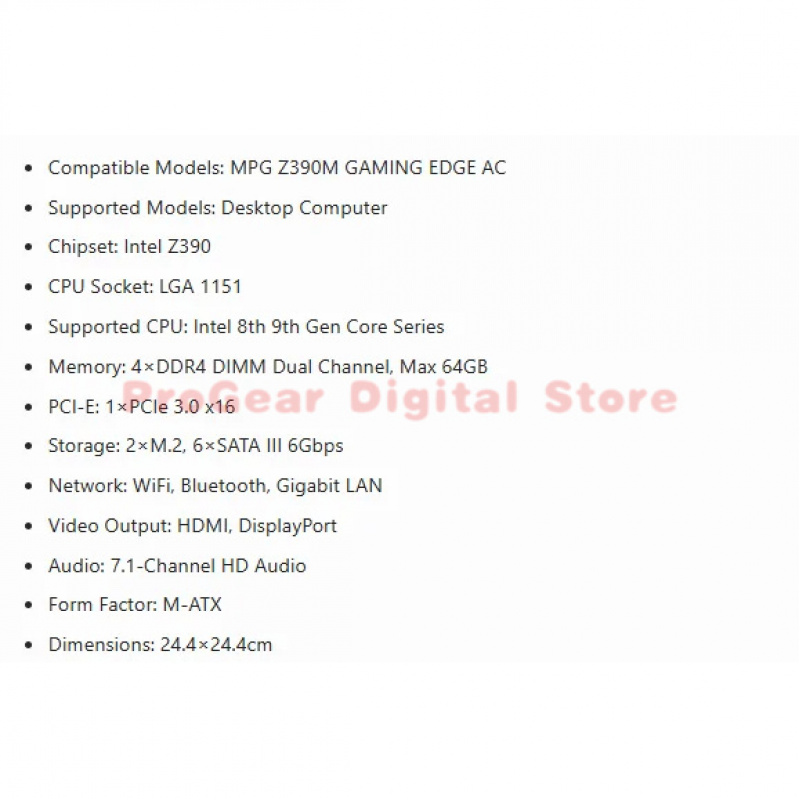 for MSI MPG Z390M GAMING EDGE  - Pc Gaming Intel Core I5 recension och pris