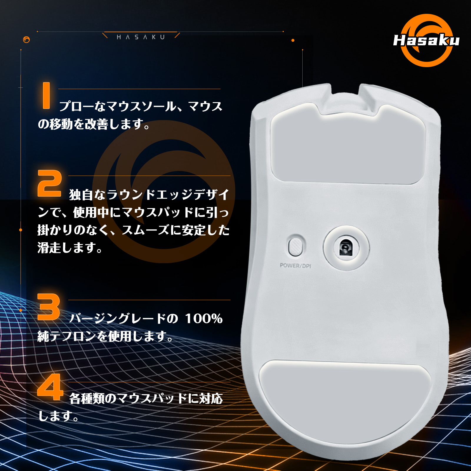 2 Sets HASAKU Rounded Curved E - Fps Gaming Mouse recension och pris