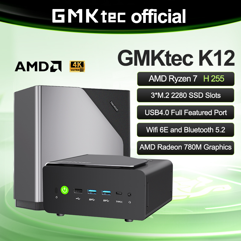 GMKtec Mini PC K12 Nucbox AMD  - Pc Gaming Ryzen 7 recension och pris