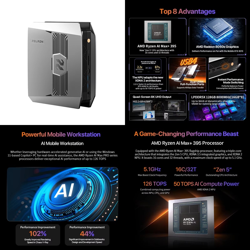 OpenClaw Ryzen AI Max+ 395 Min - Pc Gaming Desktop recension och pris