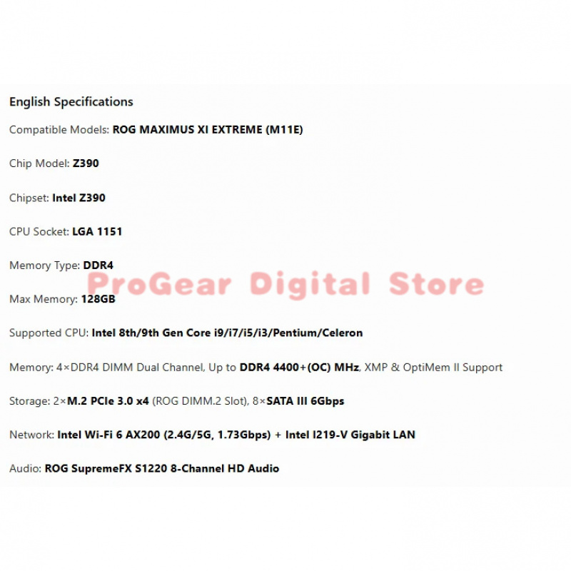 for Asus ROG MAXIMUS XI EXTREM - Pc Gaming Intel Core I5 recension och pris