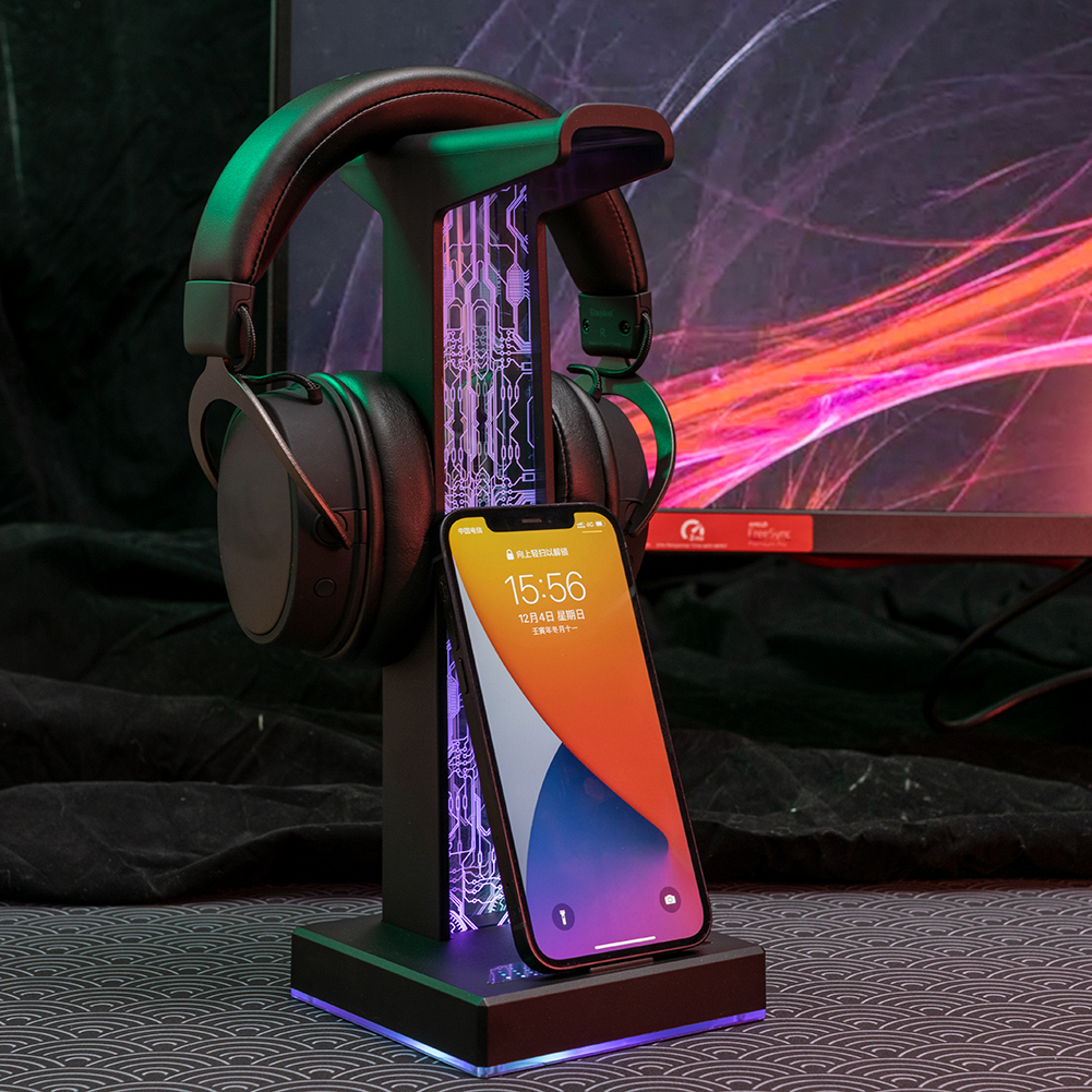 RGB Gaming Headphone Stand Dua - Pc Gaming Desktop recension och pris