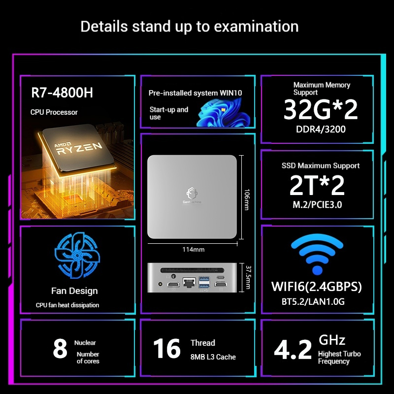 GenMachine AMD Ryzen 7 4800H 1 - Pc Gaming Ryzen 7 recension och pris