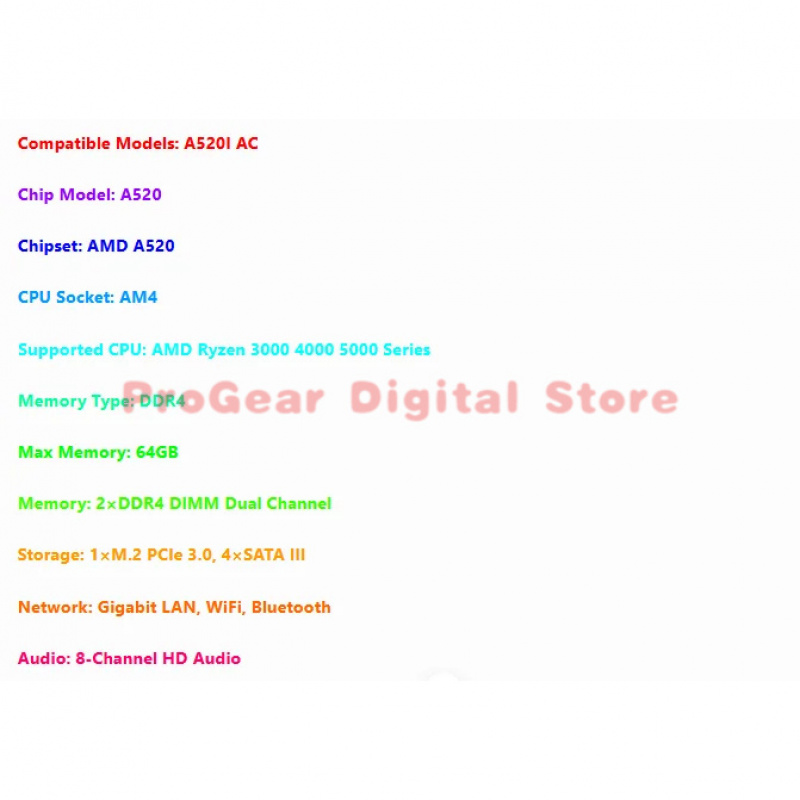 for Gigabyte A520I AC AM4 DDR4 - Pc Gaming Intel Core I5 recension och pris
