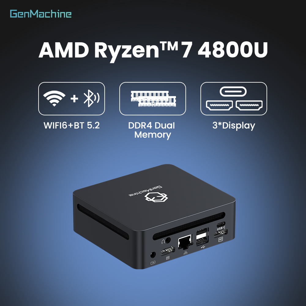 GenMachine Mini PC AMD Ryzen 7 - Pc Gaming Ryzen 7 recension och pris