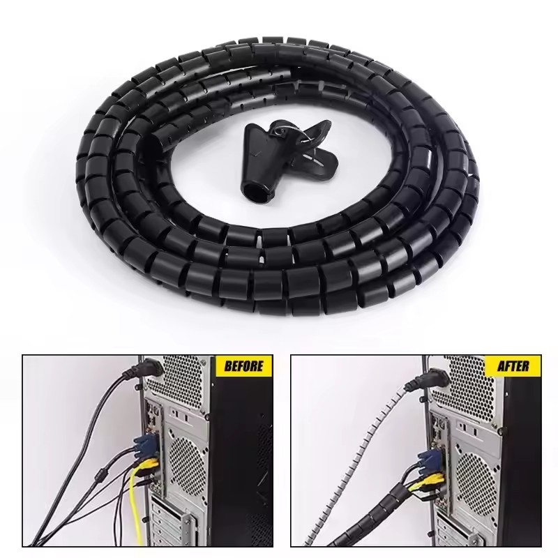 Cable Tube Sleeve Flexible Cor - Cable Management Sleeve recension och pris